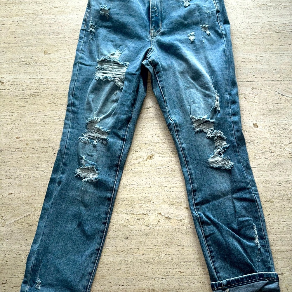 Judy Blue 5/27 Boyfriend High Waist Jeans